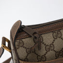 GUCCI GG Supreme Web Sherry Line Bag PVC Beige Gold 89 02 032 Auth 180114-19