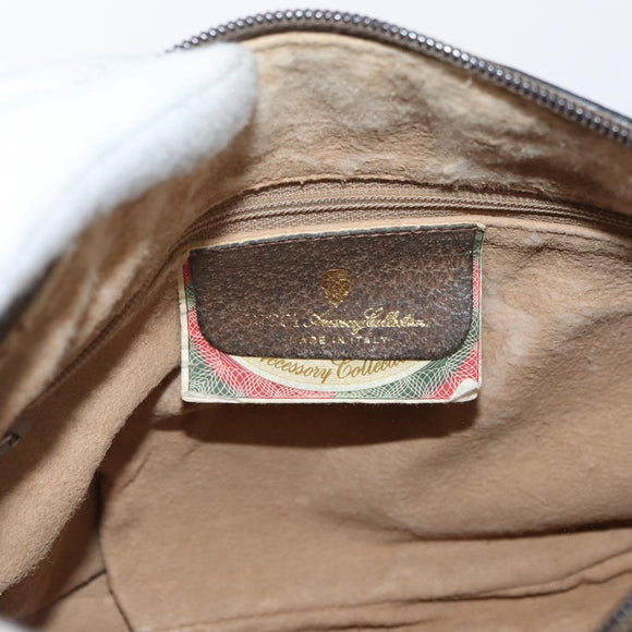 GUCCI GG Supreme Web Sherry Line Bag PVC Beige Gold 89 02 032 Auth 180114