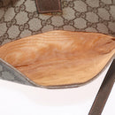 GUCCI GG Supreme Web Sherry Line Bag PVC Beige Gold 89 02 032 Auth 180114-11