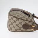 GUCCI GG Supreme Web Sherry Line Bag PVC Beige Gold 89 02 032 Auth 180114-3