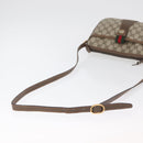 GUCCI GG Supreme Web Sherry Line Bag PVC Beige Gold 89 02 032 Auth 180114-7