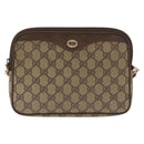 GUCCI GG Supreme Shoulder Bag PVC Beige Gold 89 02 068 Auth 180116-2
