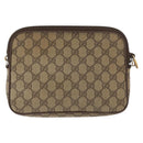 GUCCI GG Supreme Shoulder Bag PVC Beige Gold 89 02 068 Auth 180116-3