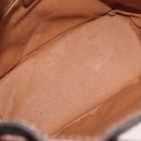 CELINE Macadam Canvas Purse Shoulder Bag PVC Leather Brown Gold Auth 180118-17