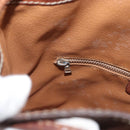 CELINE Macadam Canvas Purse Shoulder Bag PVC Leather Brown Gold Auth 180118-20