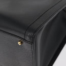 GUCCI Bamboo Tote Bag Leather Black Gold 002 0260 Auth 180119-11