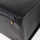 GUCCI Bamboo Tote Bag Leather Black Gold 002 0260 Auth 180119-13