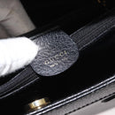 GUCCI Bamboo Tote Bag Leather Black Gold 002 0260 Auth 180119-14
