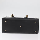 GUCCI Bamboo Tote Bag Leather Black Gold 002 0260 Auth 180119-9