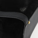 GUCCI Bamboo Tote Bag Suede Black Gold 002 1186 0260 Auth 180120-9