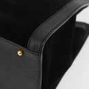 GUCCI Bamboo Tote Bag Suede Black Gold 002 1186 0260 Auth 180120-14