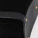 GUCCI Bamboo Tote Bag Suede Black Gold 002 1186 0260 Auth 180120-15