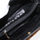 GUCCI Bamboo Tote Bag Suede Black Gold 002 1186 0260 Auth 180120-11