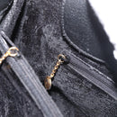 GUCCI Bamboo Tote Bag Suede Black Gold 002 1186 0260 Auth 180120-19