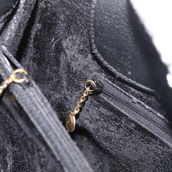 GUCCI Bamboo Tote Bag Suede Black Gold 002 1186 0260 Auth 180120
