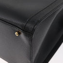 GUCCI Bamboo Tote Bag Leather Black Gold 002 2123 0260 Auth 180121-16