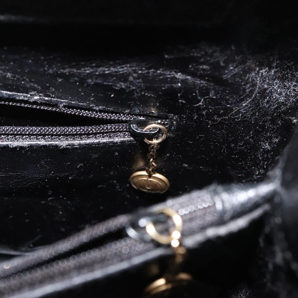 GUCCI Bamboo Tote Bag Leather Black Gold 002 2123 0260 Auth 180121