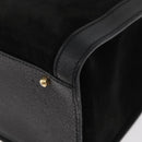 GUCCI Bamboo Tote Bag Suede Black Gold 002 1186 0260 Auth 180122-14