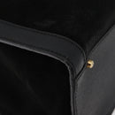 GUCCI Bamboo Tote Bag Suede Black Gold 002 1186 0260 Auth 180122-15