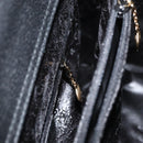 GUCCI Bamboo Tote Bag Suede Black Gold 002 1186 0260 Auth 180122-23