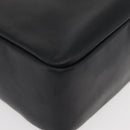 GUCCI Bamboo Hand Bag Leather Black Gold Auth 180124-9