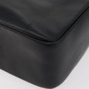 GUCCI Bamboo Hand Bag Leather Black Gold Auth 180124-14