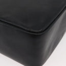 GUCCI Bamboo Hand Bag Leather Black Gold Auth 180124-15