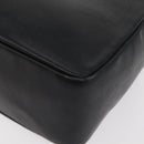 GUCCI Bamboo Hand Bag Leather Black Gold Auth 180124-16