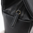 GUCCI Bamboo Hand Bag Leather Black Gold Auth 180124-10
