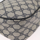 GUCCI GG Supreme Sherry Line Umhängetasche PVC Navy Gold 89 02 032 Auth 180128-16