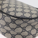 GUCCI GG Supreme Sherry Line Umhängetasche PVC Navy Gold 89 02 032 Auth 180128-17