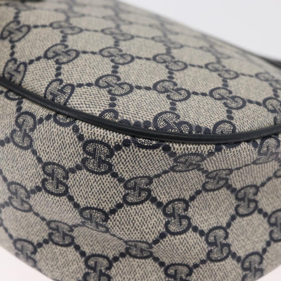GUCCI GG Supreme Sherry Line Umhängetasche PVC Navy Gold 89 02 032 Auth 180128