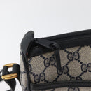 GUCCI GG Supreme Sherry Line Umhängetasche PVC Navy Gold 89 02 032 Auth 180128-9