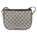 GUCCI GG Supreme Sherry Line Umhängetasche PVC Navy Gold 89 02 032 Auth 180128-2