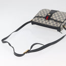 GUCCI GG Supreme Sherry Line Umhängetasche PVC Navy Gold 89 02 032 Auth 180128-7