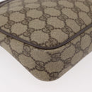 GUCCI GG Supreme Shoulder Bag PVC Beige Gold Auth 180129-10