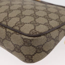 GUCCI GG Supreme Shoulder Bag PVC Beige Gold Auth 180129-11