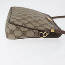 GUCCI GG Supreme Shoulder Bag PVC Beige Gold Auth 180129-4