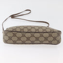 GUCCI GG Supreme Shoulder Bag PVC Beige Gold Auth 180129-9