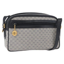 GUCCI Micro GG Supreme Shoulder Bag PVC Navy Gold Auth 180131-1
