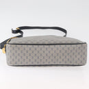 GUCCI Micro GG Supreme Shoulder Bag PVC Navy Gold Auth 180131-10