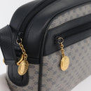 GUCCI Micro GG Supreme Shoulder Bag PVC Navy Gold Auth 180131-15