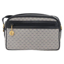 GUCCI Micro GG Supreme Shoulder Bag PVC Navy Gold Auth 180131-2