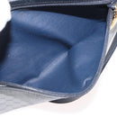 GUCCI Micro GG Supreme Shoulder Bag PVC Navy Gold Auth 180131-22
