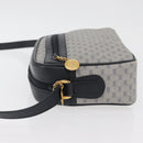 GUCCI Micro GG Supreme Shoulder Bag PVC Navy Gold Auth 180131-6