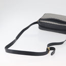 GUCCI Micro GG Supreme Shoulder Bag PVC Navy Gold Auth 180131-8