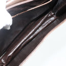 GUCCI Web Sherry Line Shoulder Bag Leather Brown Gold Red Auth 180133-21