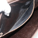 GUCCI Web Sherry Line Shoulder Bag Leather Brown Gold Red Auth 180133-22