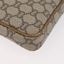 GUCCI GG Plus Supreme Clutch Bag PVC Beige Gold Auth 180134-11
