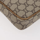 GUCCI GG Plus Supreme Clutch Bag PVC Beige Gold Auth 180134-12